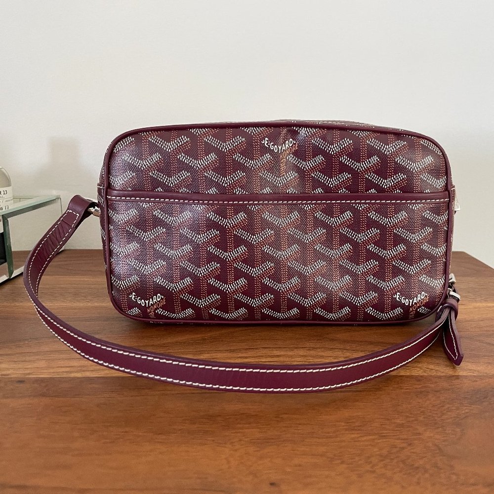 Goyard Goyardine Cap Sac Vert Burgundy
